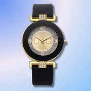 Montre pour femmes à quartz noire simple